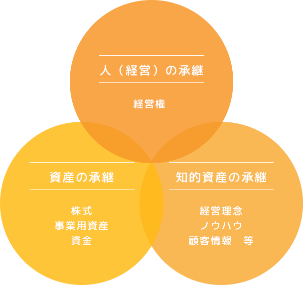 事業承継の構成要素の図形